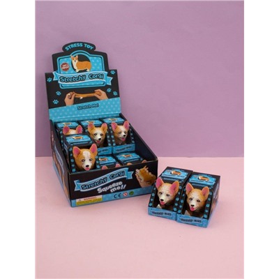 Мялка - антистресс «Corgi», шоубокс 12 шт.