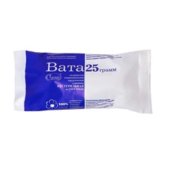 Вата медицинская нестерильная «Емельянъ Савостин», хирургическая, фасованная по 25 г