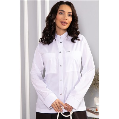 Рубашка хлопковая Асгарда (белая) Б14567-31М