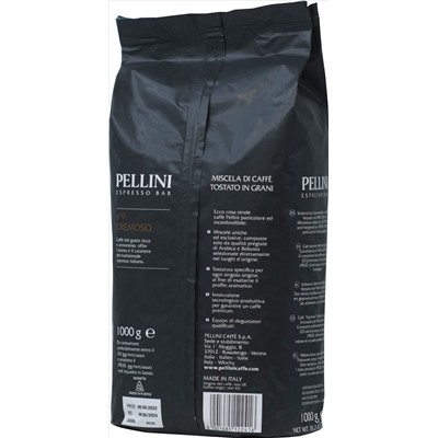 Pellini. Cremoso n°9 (зерновой) 1 кг. мягкая упаковка