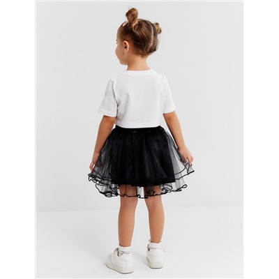 Юбка сетка детская KAFTAN, черный, размер 28