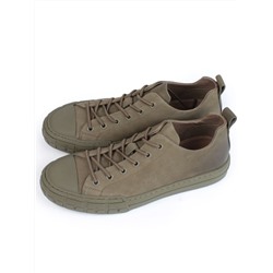 03-N72699-18 GREEN Полуботинки спортивные мужские (натуральная замша)