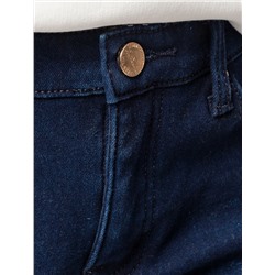 Эластичные джинсы mom-fit на флисе