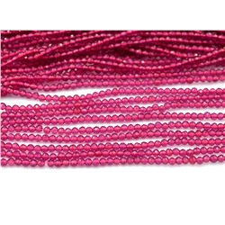 Бусины из шпинели шарик гр.2мм цв.рубин, 35см, 180 бусин