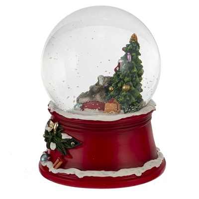 GAEM Фигурка декоративная "Рождество" в стекл шаре (муз, вьюга, АААх3, н/п), L11 W11 H14,5 см