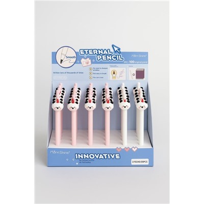 Вечный карандаш "Hot blooded Panda", mix, шоу-бокс 36 шт.