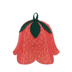 Шапка банная "Клубничка", войлок