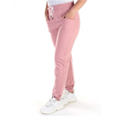 QB-84 PINK Брюки спортивные женские (95% хлопок, 5% стрейч) P&S