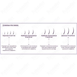 Enigma Ресницы на ленте 16 линий 8 мм, C, 0,085 мм, черный