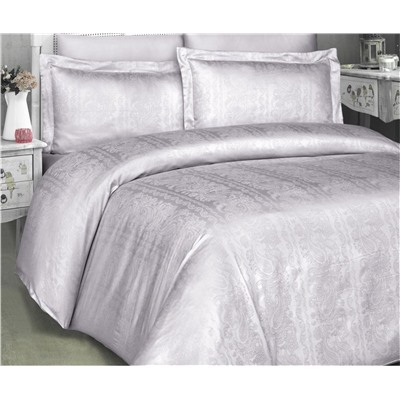 Сатиновое Постельное Белье Евро 2 сп. JACQUARD SATEN First Choice
