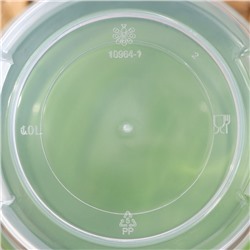 Банка для хранения продуктов, 1 л, пластик, прозрачная, крышка МИКС