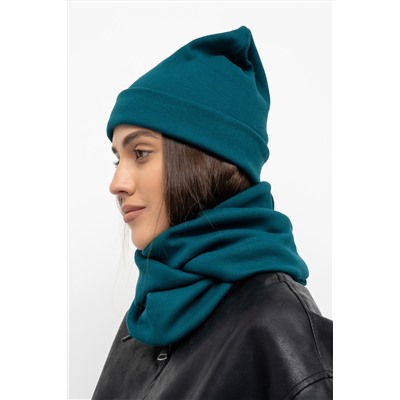 Шапка 25-608L11 изумруд
