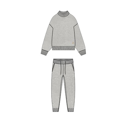 Комплект для девочки: джемпер, брюки