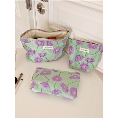 Capacious cosmetic bag, handheld wallet, small clutch bag, organizer bag