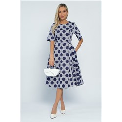 Платье Стиляги (голубое) П13418-16М