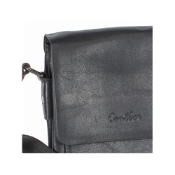 Cумка муж искусственная кожа Cantlor-B 14S-5,  2отд,  2внеш+2внут/карм,  плечевой ремень,  черный 242326