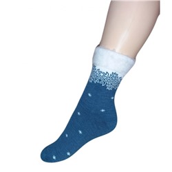 Носки женские Н-1М махр голубой