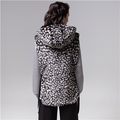 Жилет меховой, Будь в центре (леопард)
