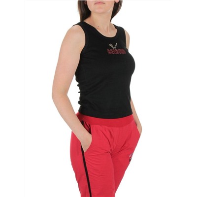 9601 RED/BLACK Костюм спортивный тройка женский (100% полиэстер )