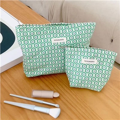 Capacious cosmetic bag, organizer bag, shopping bag for traveling, small clutch bag, liner