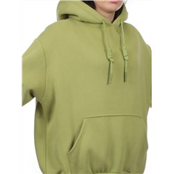 2214 LIGHT GREEN Толстовка женская (85% хлопок, 10% полиэстер, 5% спандекс)