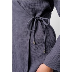 Костюм летний с шортами на запах 407GRY