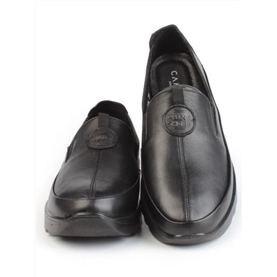 03-5306 BLACK Полуботинки женские (натуральная кожа)