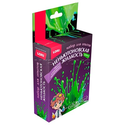 Химические опыты. Неньютоновская жидкость "Зелёная"