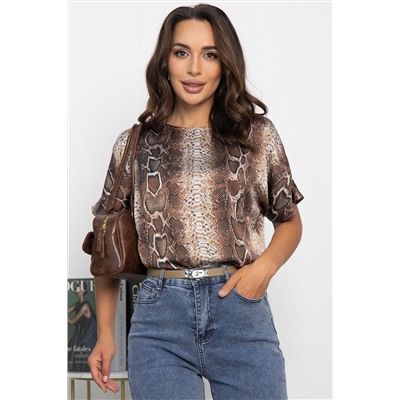 Блуза Морган (коричневая) Б14031-16М