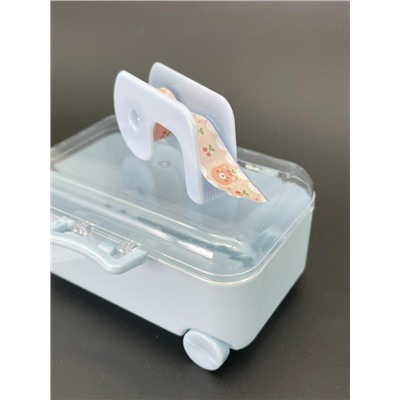 Канцелярский набор DIY в шкатулке "Suitcase", blue, шоу-бокс 16 шт.