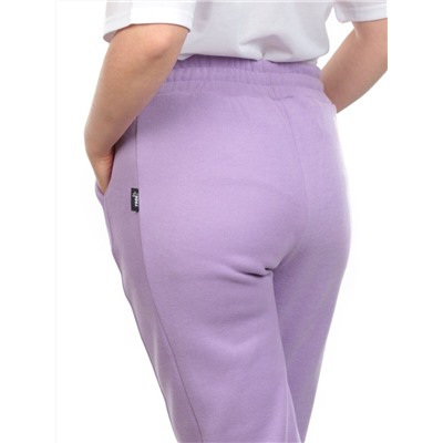 03 LILAC Брюки спортивные женские на флисе (100% хлопок) 7986
