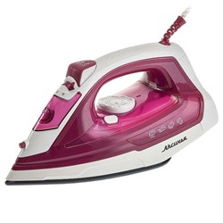 Утюг Аксинья КС-3005 белый с малиновым 2200 Вт КЕРАМИКА (10) оптом