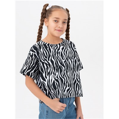 Футболка "Зебра" белый  детская