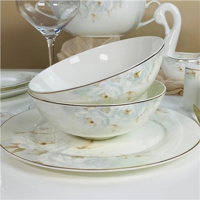 145-693 Набор из 6 салатников 18см ЛИЛИАН в под.уп.(х6)Костяной фарфор