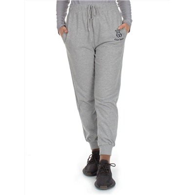 Q-01 GRAY Брюки спортивные женские (85% хлопок, 15% полиэстер)