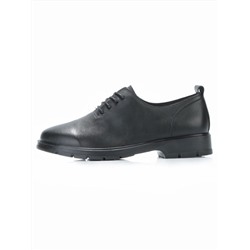 03-5076 BLACK Полуботинки женские (натуральная кожа)