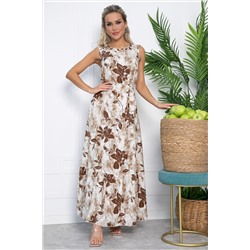 Платье Твой образ макси (бежевое) П13561-12М