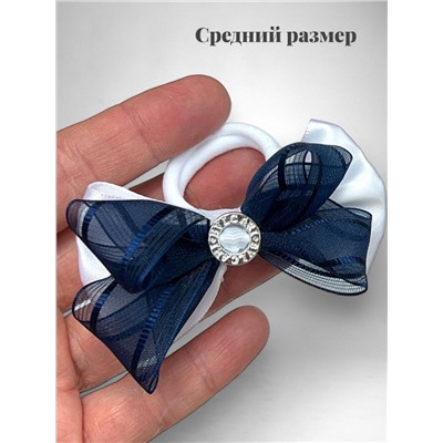 Бантик на эластичной резинке ажурный 1 шт Арт 239/4