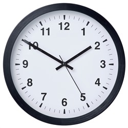 TJALLA, Wanduhr, schwarz,, 28 cm
