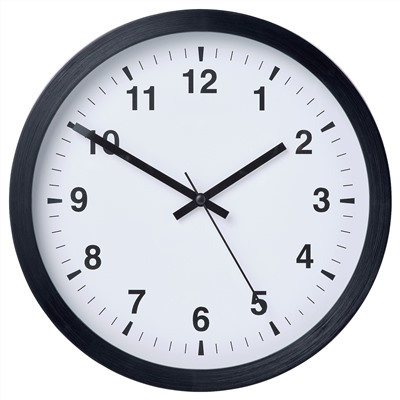 TJALLA, Wanduhr, schwarz,, 28 cm