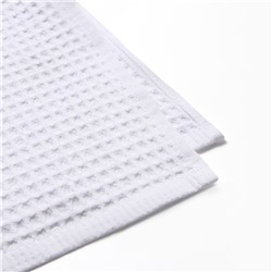 Набор банных полотенец LoveLife "Waffle white" 2 шт: 100х150, 50х100 см., 100% хл