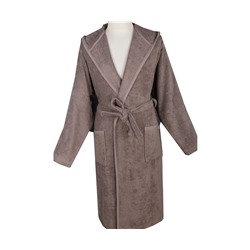 Халат Велюровый Мужской (M) Ecosoft Kahve Bay Medium Bornoz- EcoCotton