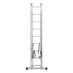 Лестница, 3 х 9 ступеней, алюминиевая, трехсекционная, Сибртех