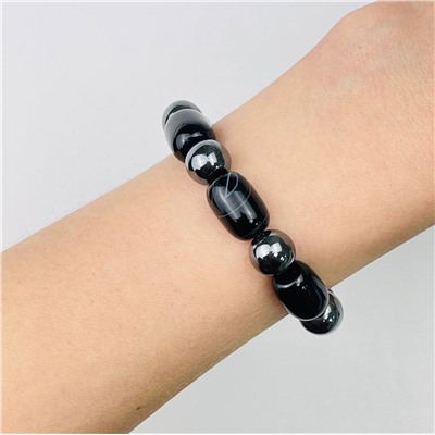 Радуга Самоцветов Браслет из Агата и Гематита