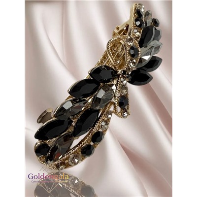 Заколка автомат для волос с кристаллами «Блеск элегантности» ЭЛЗ7/01