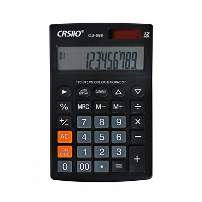 Калькулятор настольный 12-разрядный CT-388, чёрный