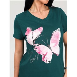 Футболка Поликсена изумрудный ИвК