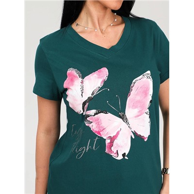 Футболка Поликсена изумрудный ИвК