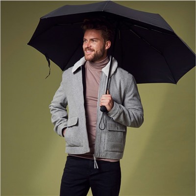 G323-01 Black (Черный) Зонт мужской автомат Fulton