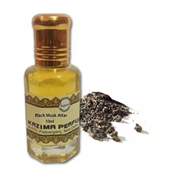 Масляные духи Черный мускус унисекс (10 мл), Black Musk Attar Perfume For Unisex, произв. Kazima